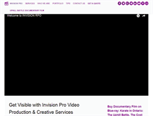 Tablet Screenshot of invisionpro.com